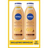 NIVEA Q10 Sıkılaştırıcı Ve Bronzlaştırıcı Vücut Losyonu 250ml, Kademeli Bronzluk, Açık Buğday Ten, X2 Adet
