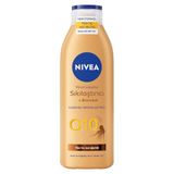NIVEA Q10 Sıkılaştırıcı Ve Bronzlaştırıcı Vücut Losyonu 250ml, Kademeli Doğal Bronzluk, 7 Günde Sıkı Cilt, Açık ve Buğday Tenli Ciltler