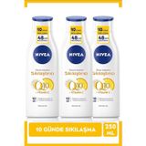 Nivea Q10 Sıkılaştırıcı Ve C Vitaminli Vücut Losyonu 250 Ml, 48 Saat Nemlendirici, X3 Adet