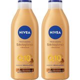 NIVEA Q10 Sıkılaştırıcı Ve Kademeli Bronzlaştırıcı Vücut Losyonu 400ml, 7 Günde Sıkılaş, Açık Buğday Ten (2 paketi)