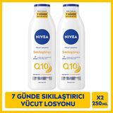 Nivea Q10 Sıkılaştırıcı Vücut Bakım Losyonu 250ml, 7 Günde Sıkılaştırıcı, C Vitamini, Nemlendirici, X2 Adet