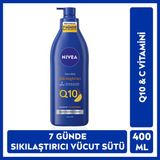 Nivea Q10 Sıkılaştırıcı Vücut Bakım Sütü 400ml, C Vitamini, 7 Günde Sıkı Cilt, 72 Saat Yoğun Nemlendirici, Kuru Cilt Tipleri