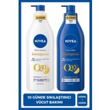 NIVEA Q10 Sıkılaştırıcı Vücut Bakım Sütü Kuru Cilt 400ml Ve Vücut Losyonu Normal Cilt 400ml, C Vitam
