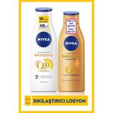 Nivea Q10 Sıkılaştırıcı Vücut Losyonu 250 ml ve Q10 Sıkılaştırıcı Bronzlaşıtırıcı ,10 Günde Sıkılaş
