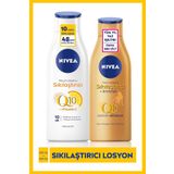 Nivea Q10 Sıkılaştırıcı Vücut Losyonu 250 ml Ve Q10 Sıkılaştırıcı Bronzlaşıtırıcı, 10 Günde Sıkılaşma