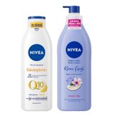 NIVEA Q10 Sıkılaştırıcı Vücut Losyonu 250ml C Vitamini ve Kiraz Çiçeği Nemlendirici Vücut Losyonu 400ml