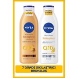 NIVEA Q10 Sıkılaştırıcı Vücut Losyonu 250ml ve Bronzlaştırıcı Losyon 250ml Set