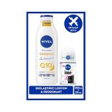 Nıvea Q10 Sıkılaştırıcı Vücut Losyonu 250ml Ve Kadın Roll-on Deodorant Black&white Invisible Clear 25ml, 72 Saat perspirant Ter Koruması, C Vitamini