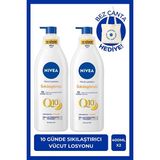 Nivea Q10 Sıkılaştırıcı Vücut Losyonu 4000ml, C Vitamini, Nemlendirici, Esnek Cilt, Çanta Hediye, X2
