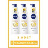 NIVEA Q10 Sıkılaştırıcı Vücut Losyonu Pump 400 ml X3 Adet,10 Günde Sıkılaşmış Ve Esnek Cilt, Avantajlı Boy
