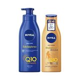 NIVEA Q10 Sıkılaştırıcı Vücut Sütü 400 Ml & Q10 Sıkılaştırıcı Bronzluk Vücut Losyonu 200 Ml