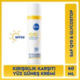 Nivea Q10 SPF50 Yüksek Güneş Korumalı Kırışıklık Karşıtı 40 ml Gündüz Kremi