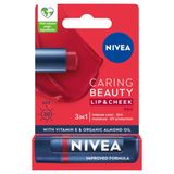 Nivea Renkli Dudak Bakım Kremi,Kırmızı,4,8gr,Nemlendirme,SPF30,Doğal Yağlar,E Vitamini,Dudak ve Yanak İçin