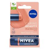 Nivea Renkli Dudak Bakım Kremi,Nude,4,8gr,Nemlendirme,SPF30,Doğal Yağlar,E Vitamini,Dudak ve Yanaklar İçin
