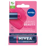 Nivea Renkli Dudak Bakım Kremi,Pembe,4,8gr,Nemlendirme,SPF30,Doğal Yağlar,E Vitamini,Dudak ve Yanak İçin