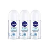 Nivea Roll-on Kadın 50 ML.Fresh Naturel X 3 Adet