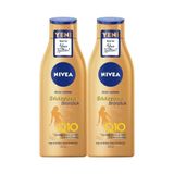 NIVEA Sıkılaştırıcı Bronzluk Q10 Vücut Losyonu, 200 ml, Set of 2