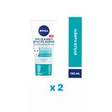 NIVEA Sivilce Karşıtı Beyaz Kil Maskesi 3'ü 1 Arada 150 Ml X 2 Adet