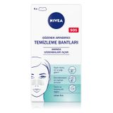 NIVEA Siyah Nokta Temizleyici Burun T-Bant, Gözenek Arındırıcı, Derinlemesine Temizlik, Limon Özü, 4 Adet