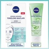 NIVEA Siyah Nokta ve Gözenek Arındırıcı Burun Bandı ve Arındırıcı Pirinç Peeling 75ml, Yüz Bakım Seti