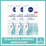 Nivea Siyah Nokta ve T-Bölgesi Temizleyici Burun Bandı 4 Adet X3 Kutu Tüm Cilt Tipleri İçin Gözenek Arındırıcı