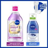 Nivea Skin Glow Parlaklık Etkili Micellar Makyaj Temizleme Suyu 400 ml Tüm Cilt Tipleri İçin %5 Serum