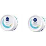 Nivea Soft 100 ml 2'li Kuru Ciltler İçin Yumuşatıcı Nemlendirici Bakım Kremi