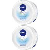Nivea Soft 200 ml 2'li Nemlendirici Krem Unisex Cilt İçin Pürüzsüzlük ve Canlılık