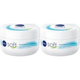 Nivea Soft 2x300 ml El Yüz Vücut Nemlendirici Bakım Kremi