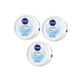Nivea Soft 3x300 ml El Yüz Vücut Nemlendirici Bakım Kremi
