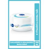 Nivea Soft Jojoba Yağı E Vitamini Yüz Vücut El Yumuşak Cilt Hissi Soft Nemlendirici Bakım Kremi 100 ML