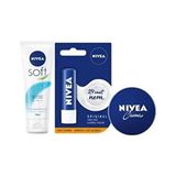 Nivea Soft Krem 75ML Vegan Nemlendirici Özellikli 75ML + Dudak Kremi 4,8gr