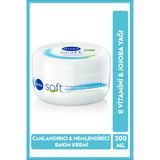 Nıvea Soft Nemlendirici Bakım Kremi 200Ml, Jojoba Yağı, E Vitamini, El Yüz Ve Vücut Için