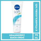 Nivea Soft Nemlendirici El Bakım Kremi 75ml, Jojoba Yağı, E Vitamini, Yumuşak Cilt, Canlandırıcı, Kuru Cilt