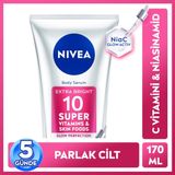 Nivea SPF15 Super10 ve C Vitamini Serum Etkili Nemlendirici ve Aydınlatıcı 170 ml Vücut Losyonu