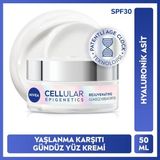 Nivea SPF30 Epigenetics Rejuvenating Yaşlanma Karşıtı Gündüz Yüz Bakım Kremi 50ML, Genç Cilt Görünümü