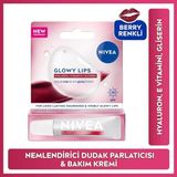 Nivea SPF30 Glowy Lips Berry Nemlendirici Dudak Parlatıcısı ve Bakım Kremi 10 Ml,hyaluronik Asit,gliserin - Bordo