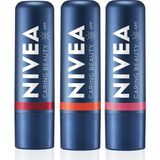 Nivea SPF30 Nemlendirici Dudak Bakım Kremi 4.8gr, Mercan, Rose, Kırmızı Renkli, Dudak Yanak, Allık Etkisi - 0,5 gr
