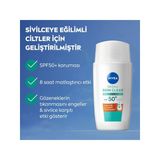 Nivea Spf50 Derma Skin Clear Yüz Kremi 40 Ml, Matlaştırıcı, Karnitin, Gliserin,Niasinamid