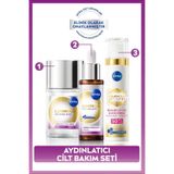 NIVEA SPF50 Luminous630 Leke Karşıtı Gündüz Yüz Kremi 40ml,Skin Glow Aydınlatıcı Serum 30ml ve Tonik 100ml