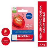 Nivea Strawberry Shine Çilek 4.8 gr Dudak Bakım Kremi