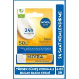 Nivea Sun 24H Nemlendirici Dudak Bakım Kremi SPF50 4.8 G