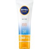 Nivea Sun BB UV Yüz Kremi SPF50 50 ml Aydınlatıcı Etki ile Karma Ciltler İçin