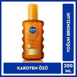 Nivea Sun SPF 6 Güneş Yağı Sprey 200 ml – Tüm Cilt Tiplerine Uygun, Yoğun Bronzlaştırıcı ve Nemlendirici, Işıltılı, Suya Dayanıklı
