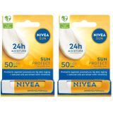 NIVEA Sun SPF50+ Dudak Bakım Kremi (2 paketi)