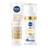 NIVEA SUN SPF50 Luminous630 Yüz Kremi 40ml, ve Thiamidol Etkili Leke Karşıtı Serum 30ml, Aydınlık Cilt, Eşit Cilt Tonu