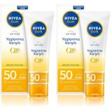 NIVEA SUN Yaşlanma ve Leke Karşıtı Q10 Yüz Güneş Kremi SPF50 50 ml, Nemlendirme, Normal ve Kuru Ciltler (2 paketi)