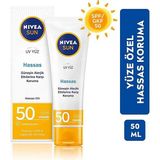Nivea Sun Yüz Kremi Ultra Hassas 50 Faktör 50 Ml