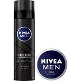Nivea Tıraş Jeli Deep Aktif Karbon 30 ml Kusursuz Tıraş İçin Özel Formül
