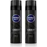 Nivea Tıraş Jeli Deep Dimension Aktif Karbon 200 ml x 2 Kusursuz Tıraş İçin Özel Formül